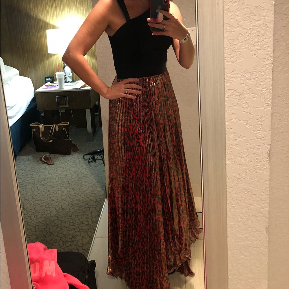 Alive & Olivia pleated maxi skirt